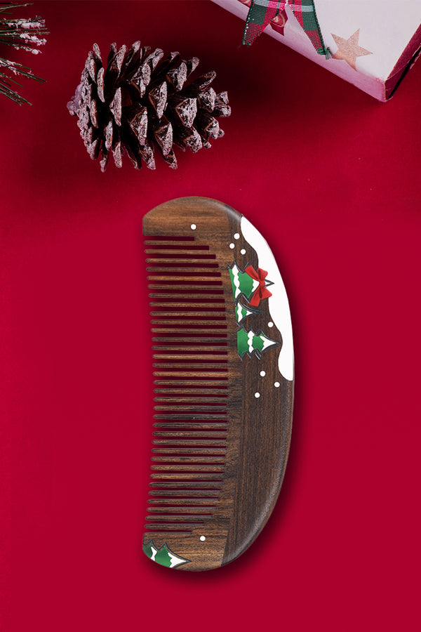 Xmas tree wood comb