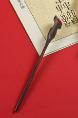 Lute-Shaped Ebony Wood Hairpin