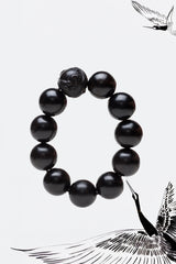 Crane Wood beads bracelet