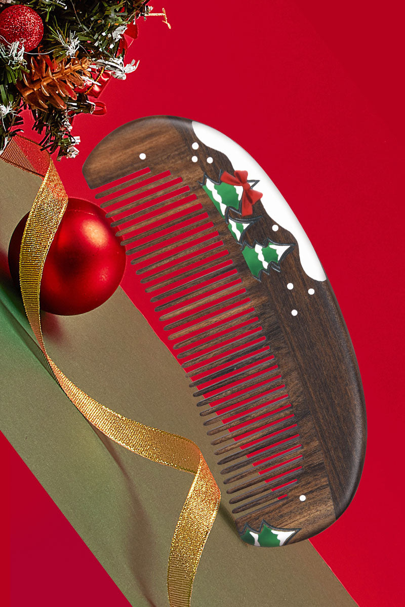 Xmas tree wood comb