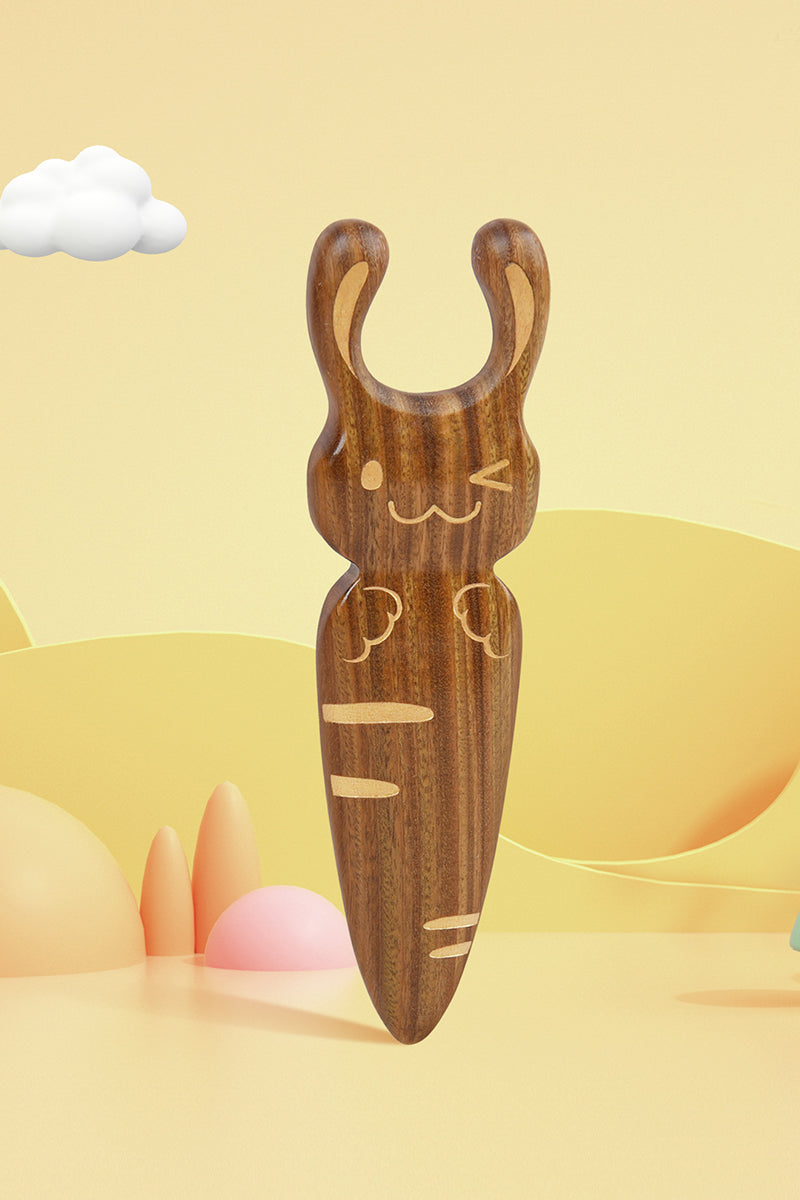 Wooden Guasha Board-Rabbit