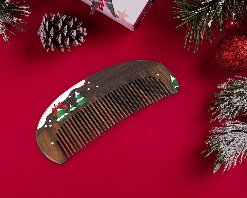 Xmas tree wood comb