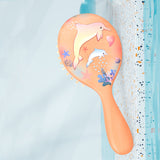 Dolphin wooden hair brush