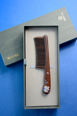 Flower Wooden Comb