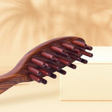 ROSEWOOD SCALP MASSAGER, cylinder bristles