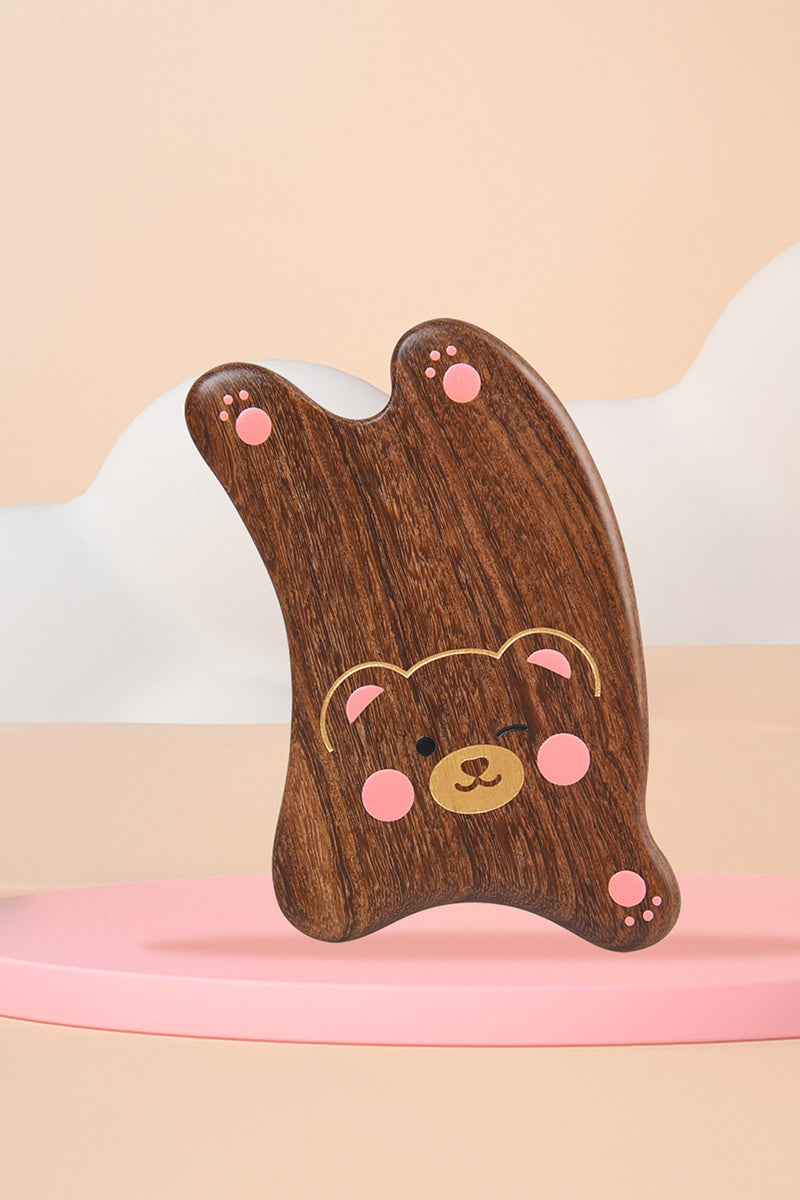 Wooden Guasha Board-Bear