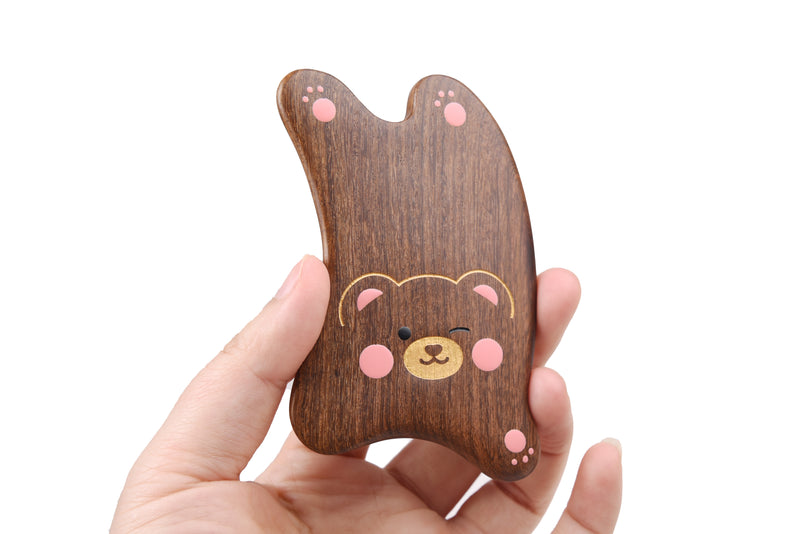 Wooden Guasha Board-Bear